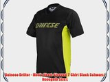 Dainese Drifter - Men's Short-Sleeved T-Shirt Black Schwarz/ Neongelb Size:L