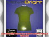 Womens Hi Viz Spring Summer Bright Fluorescent Yellow Short Sleeve T-Shirt Top with Reflective