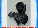 OXFORD BONE DRY MOTORBIKE MOTORCYCLE GLOVES BLACK M