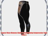 Fixgear Mens Womens Skull Printed Running Compression Tight Pants L