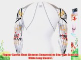 Fixgear Sports Mens Womens Compression Gear Gym Exercise White Long Sleeve L