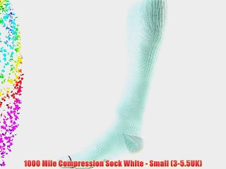 1000 Mile Compression Sock White - Small (3-5.5UK)