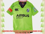 Canterbury Boy's Cardiff 3rd Pro Short Sleeve Rugby Jersey - Jasmine Green Size 12