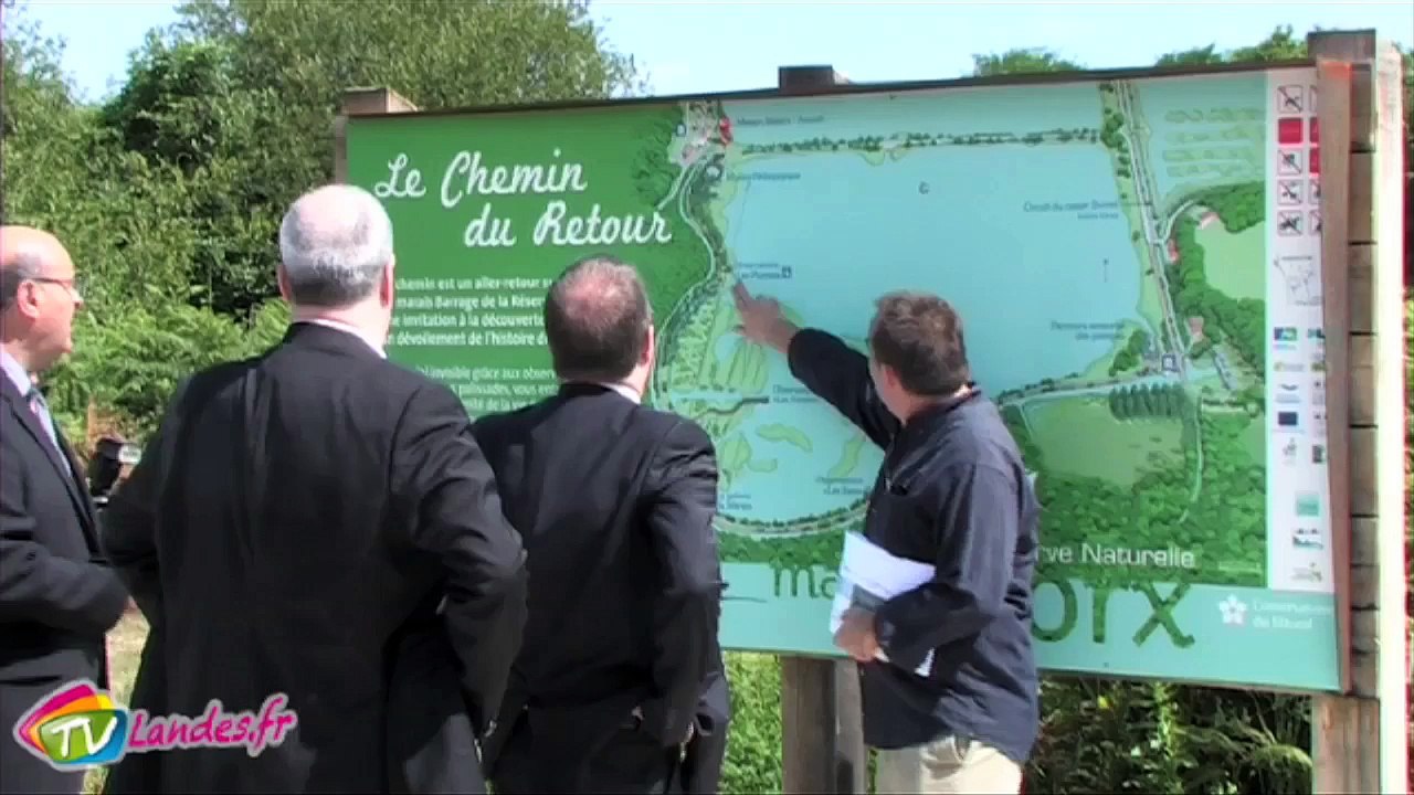 Visite des nouveaux aménagements au sein du marais d’Orx à Labenne