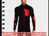Pearl Izumi Men's Pro Thermal Long Sleeve Jersey - Black/ True Red Small