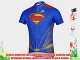 Weelly 2014 Summer Hero Men Short Sleeve Cycling Jersey Shirts Pants Iron Man Spiderman Superman