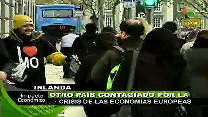 Irlanda, otro país contagiado por la crisis de las economías europeas