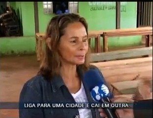 Ligação cai em outra cidade