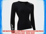 Sub Sports Women's Cold Winter Compression Long Sleeve Thermal Base Layer - Black Small