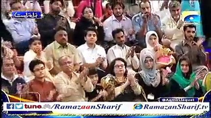 Waqar zaka is very thank full to Dr @Aamirliaquat Husain in Ramazan Sharif