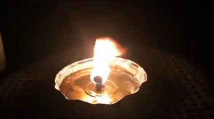 Candle burning in the dark relaxation 10 minutes loop