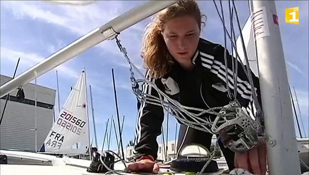 Dina Victorri aux championnats d'Europe de voile