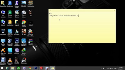 How to make cloud effect on adobe-photo shop cs6