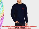 Under Armour Men's CC Storm Rival Crew-Neck Sweatshirt - Academy/Risky Red/Risky Red Medium