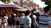 CALGARY , ALBERTA / CANADA - STAMPEDE - A WALKING TRAVEL TOUR - HD 1080P