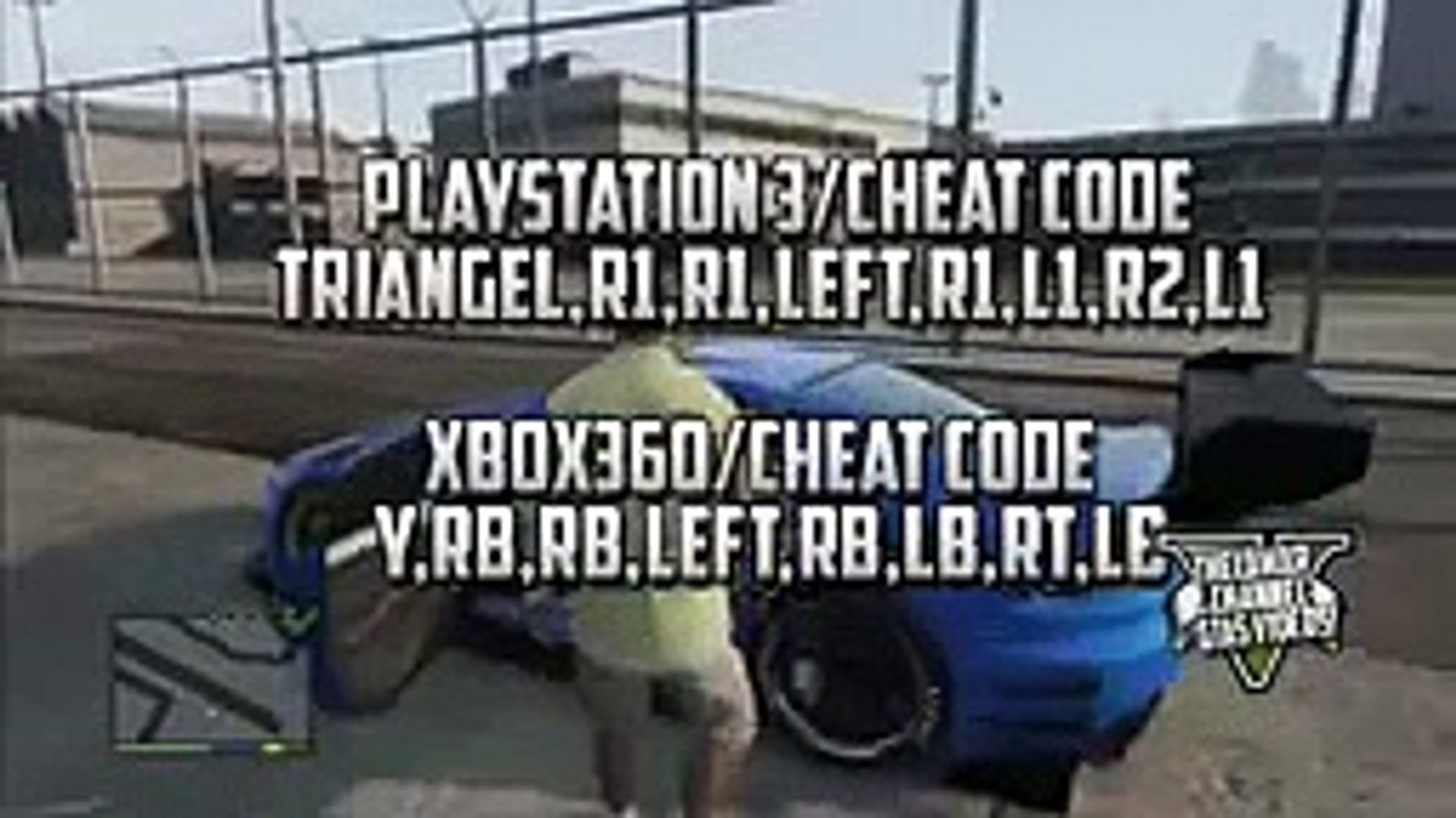 GTA5: How To Drift! Cheat Code PS3/XBOX360 - video Dailymotion