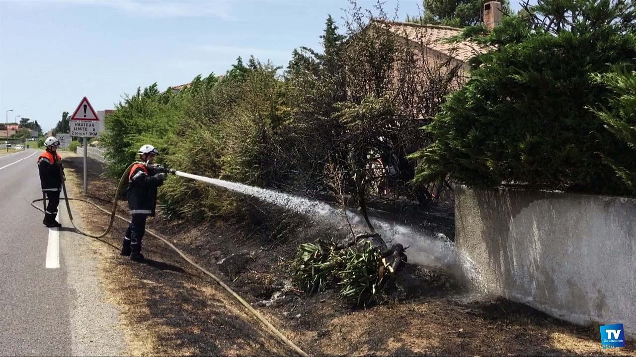 Incendie sur les hauteurs de Grazailles à Carcassonne :