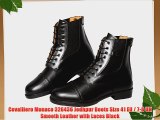 Covalliero Monaco 326436 Jodhpur Boots Size 41 EU / 7-8 UK Smooth Leather with Laces Black