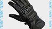 Juicy Trendz Men's Cowhide Leather Motorbike Motorcycle Biker Gloves