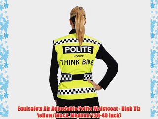 Equisafety Air Adjustable Polite Waistcoat - High Viz Yellow/Black Medium/(38-40 Inch)