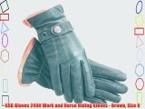 SSG Gloves 2400 Work and Horse Riding Gloves - Brown Size 8