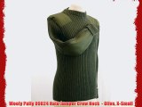 Wooly Pully 09024 Nato Jumper Crew Neck  - Olive X-Small