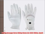Dublin Dressage Horse Riding Gloves ALL SIZES (White Small)