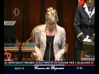 Roma - Elezione di giudici costituzionali - Nessun eletto - Risultato (02.07.15)