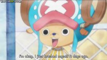 One Piece funny scene - Sanji and Brook watching Nami's bath