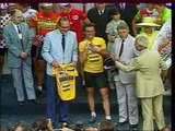 Victoire du Tour de France de 1985 : Bernard Hinault sur le podium