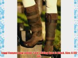 Toggi Canyon Long Leather Yard / Riding Boot In Black Size: 6 (EU 40)