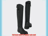 Toggi Calgary Long Leather Riding Boot With Full Zip Standard Leg Fitting In Black Size: 5