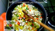 Blanquette de Peru com Legumes