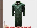 MENS WAX COTTON STOCKMAN LONG CAPE COAT JACKET WATERPROOF BRANDED Fishing Riding Sizes Small