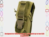 Flyye Army Tactical G36 Magazine Ammo Pouch MOLLE System Airsoft Shooting Khaki