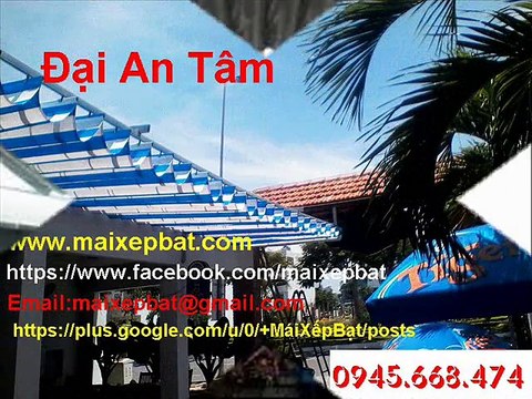 mái che di động - mái che xếp - bạt che - hồ bơi có mái che -dù che