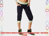 Zumba Fitness Women's Cant Touch This Cargo Capri - Sew Black X-Large