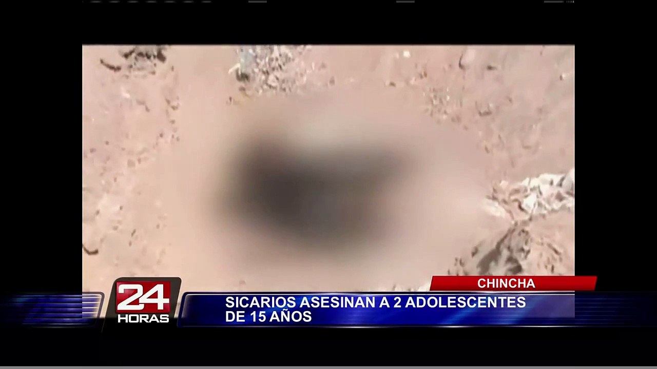 Sicarios asesinaron a balazos a dos adolescentes de 15 años en Chincha