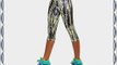 LADIES FITNESS RUNNING GYM EXERCISE YOGA DRI-FIT PRINT 3/4 CARPI LEGGINGS PANTS (UK10)