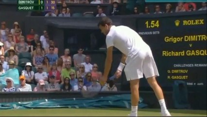 Wimbledon 2015 Grigor Dimitrov vs Richard Gasquet Highlights