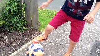 Football skills and free kicks and passing