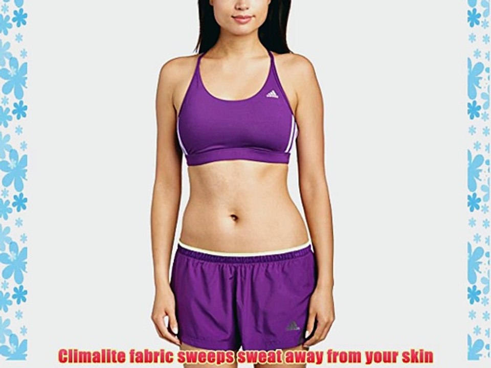 adidas Women's Clima Essentials Reversible Bra - Tribe Purple S14/Glow Purple S14 X-Large