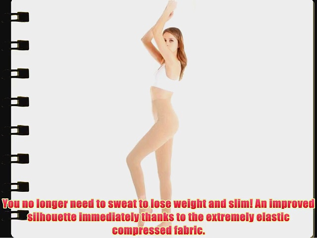 Anti cellulite slimming leggings (Fuseaux)   silver - Jeans size L