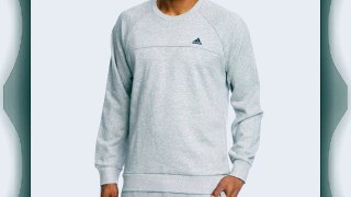 adidas Men's Essentials Light Crew Sweat Sweatshirt - Medium Grey Heather Small