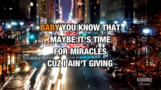Time for Miracles in the style of Adam Lambert karaoke video version with lyrics