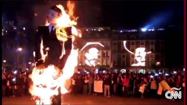 México: La quema de Peña Nieto