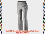 Girls NIKE Fleece Grey Tracksuit Pant Jog Bottoms GREY/White/Silver