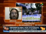 Continúan movilizaciones estudiantiles a favor de caso Ayotzinapa