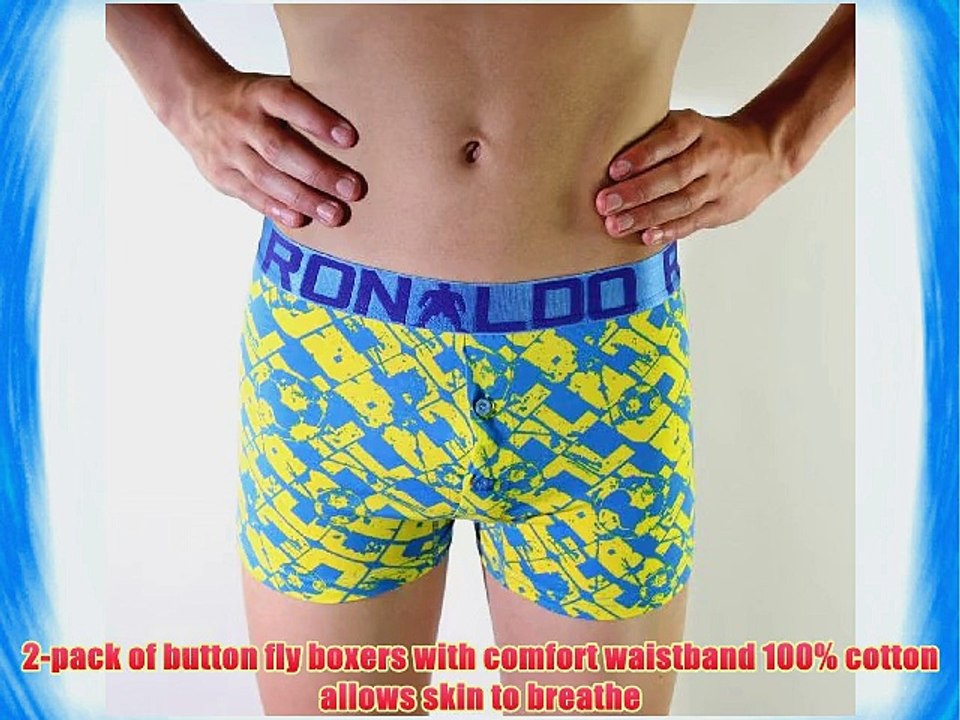 CR7 Cristiano Ronaldo 8450-13-401 Boys' Boxer Shorts 2-Pack Multi-Coloured multicoloured Size:4/6