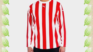 Puma Men's V5.06 Striped Shirt White/Puma Red - X-Large